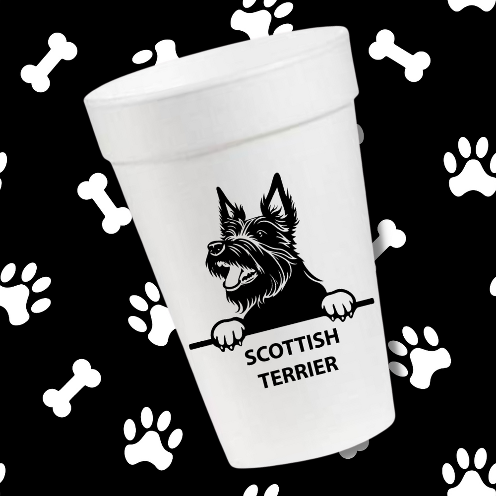 Scottish Terrier- 16oz Styrofoam Cups