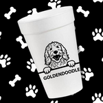 Goldendoodle- 16oz Styrofoam Cups