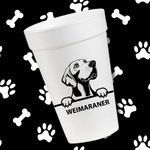Weimaraner- 16oz Styrofoam Cups