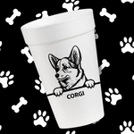 Corgi- 16oz Styrofoam Cups