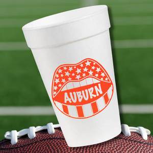 Auburn Game Day Cups- 16oz Styrofoam Cups