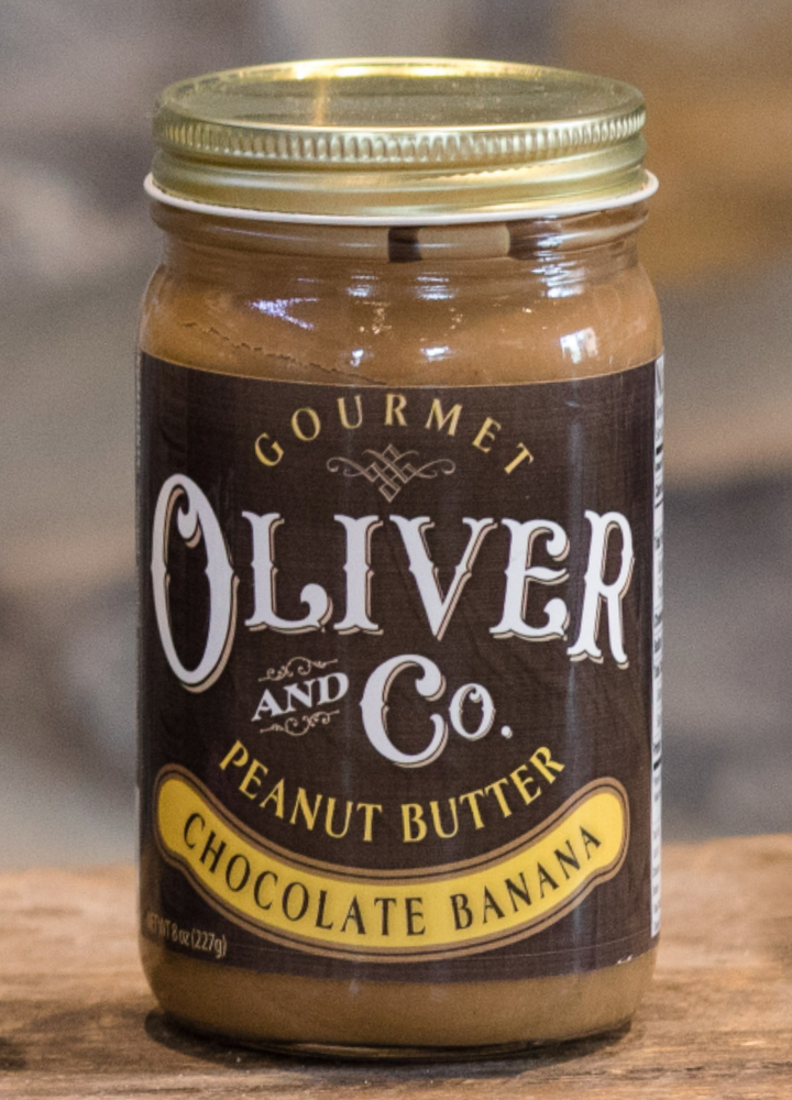 Chocolate Banana- 8oz Jar Oliver and Co. Gourmet Peanut Butter