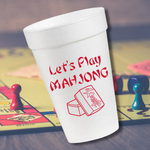 Let's Play Mahjong- 16oz Styrofoam Cups