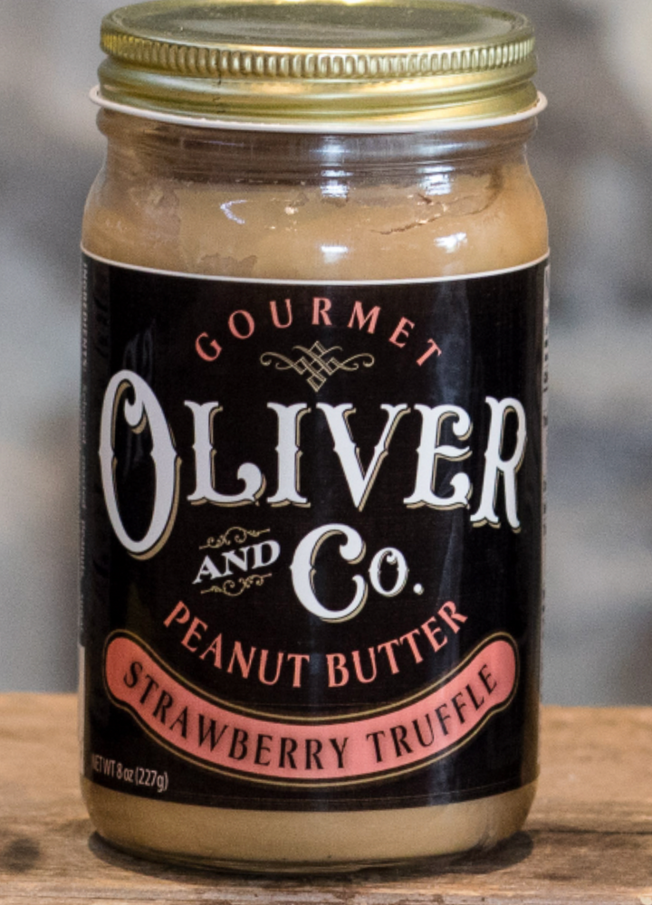Strawberry Truffle- 8oz Jar Oliver and Co. Gourmet Peanut Butter