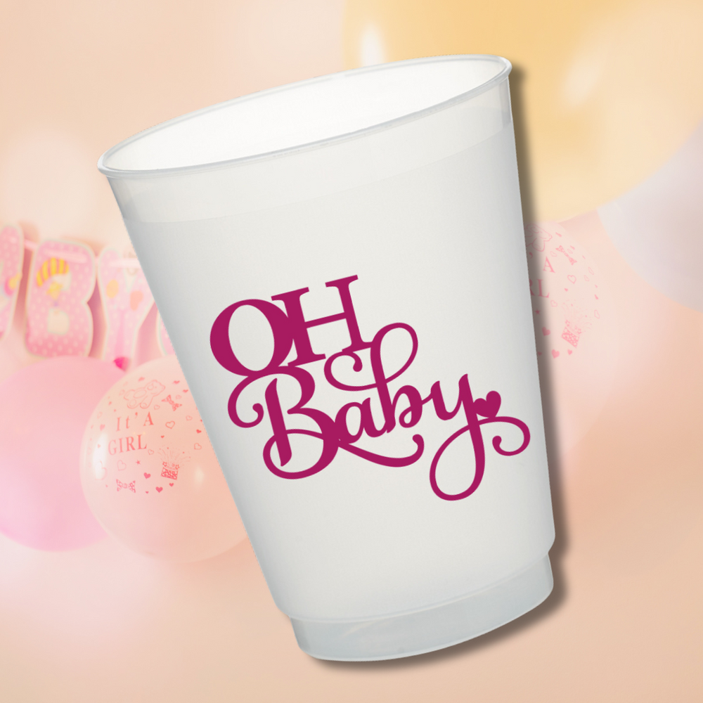 Oh Baby Pink-16oz Frost Flex Cups