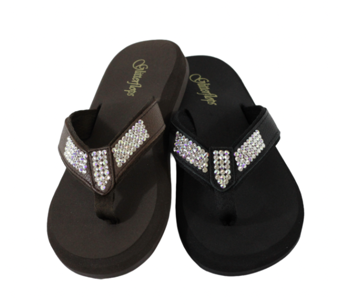 OM AB Crystal Glitterflops