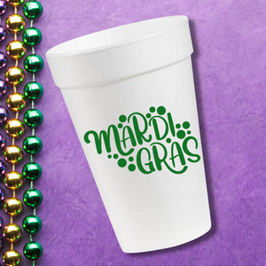 Mardi Gras- 16oz Styrofoam Cups