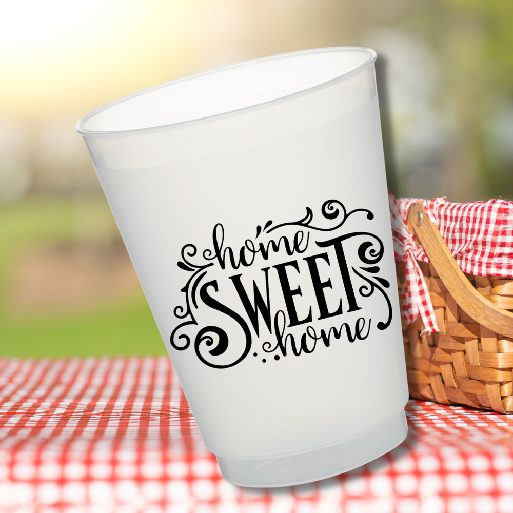 Home Sweet Home Black - 16oz Frost Flex Cups