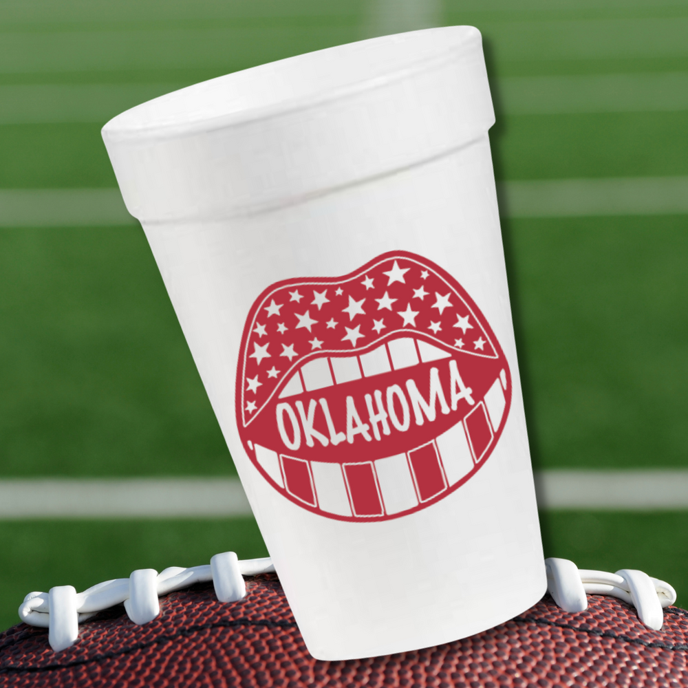 Oklahoma Game Day- 16oz Styrofoam Cups