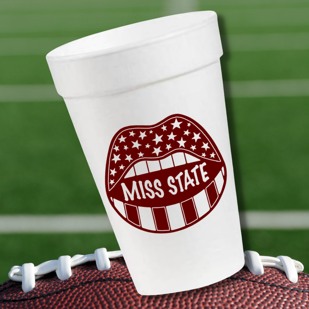Miss State Game Day- 16oz Styrofoam Cups