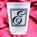 Monogram E- 16oz Frost Flex Cups