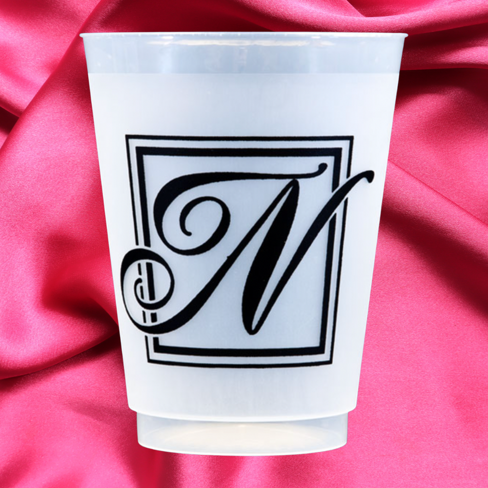 Monogram N- 16oz Frost Flex Cups