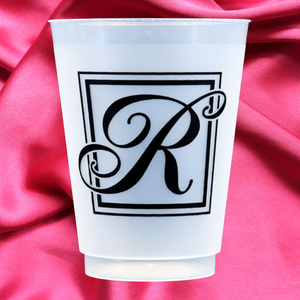 Monogram R- 16oz Frost Flex Cups