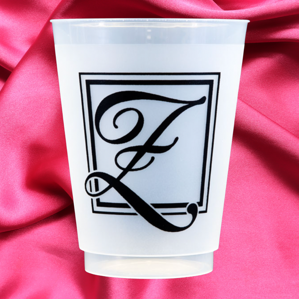 Monogram Z- 16oz Frost Flex Cups