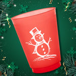 Snowman Red  - 16oz Frost Flex Cups