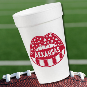 Arkansas Game Day Cups- 16oz Styrofoam Cups